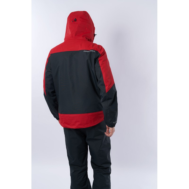 Костюм мужской Finntrail Lightsuit 3503 Red, мембрана Hard-Tex, красный/серый, размер 42-44 (XS), 160-170 см