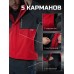 Костюм мужской Finntrail Lightsuit 3503 Red, мембрана Hard-Tex, красный/серый, размер 42-44 (XS), 160-170 см