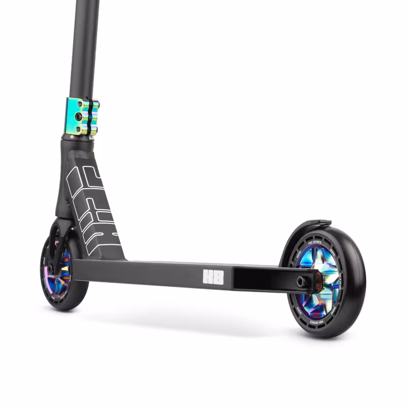 Самокат трюковой Hipe H8 Black/Neochrome, черный/разноцветный