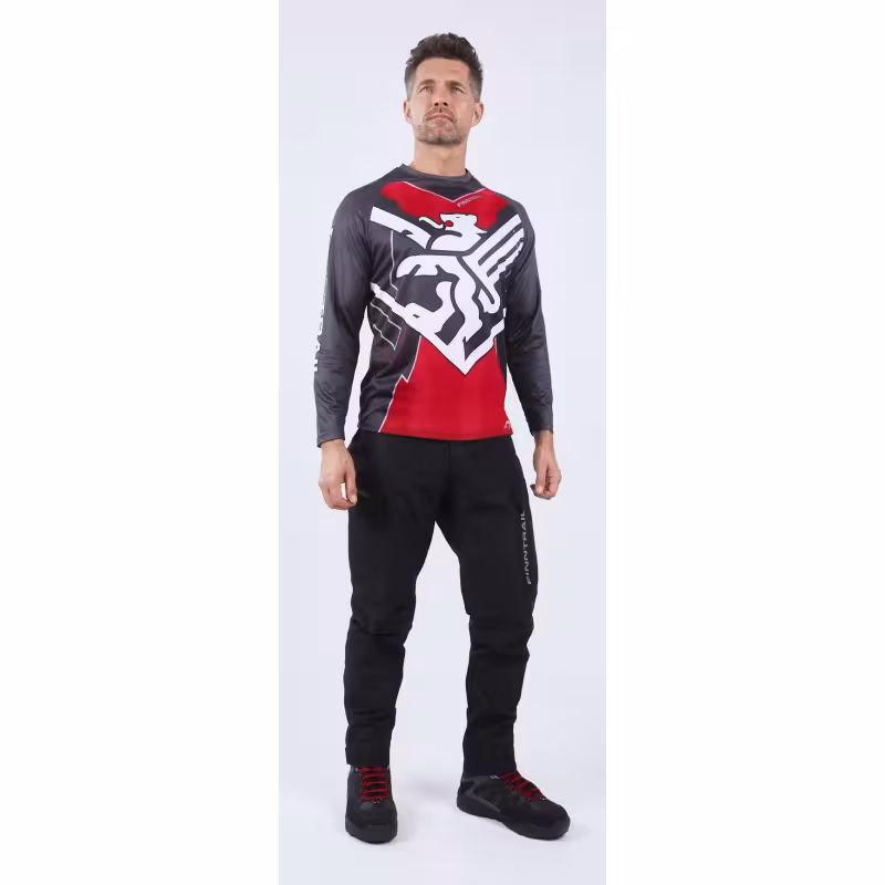 Джерси мужское Finntrail Jersey 6601 Red, полиэстер, красный, размер 50-52 (L), 175-185 см