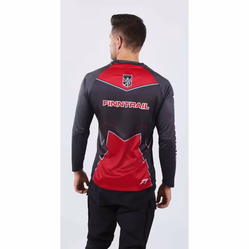 Джерси мужское Finntrail Jersey 6601 Red, полиэстер, красный, размер 58-60 (XXL), 185-195 см