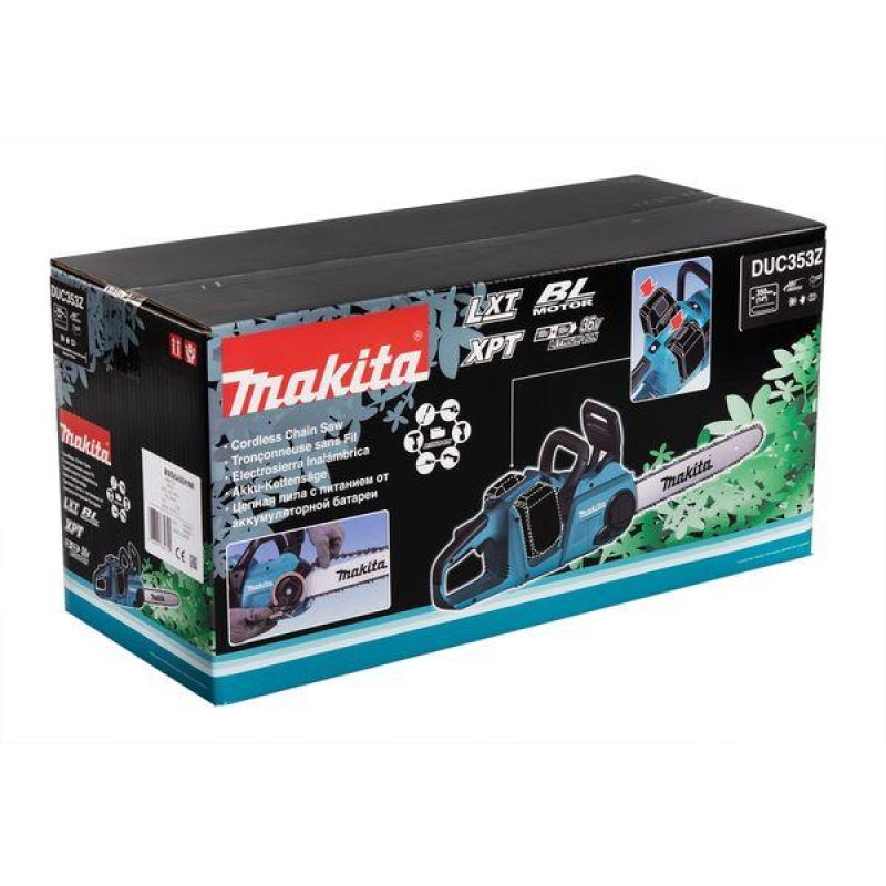 Электропила аккумуляторная Makita LXT DUC353Z (с двумя АКБ и ЗУ DC18RC)