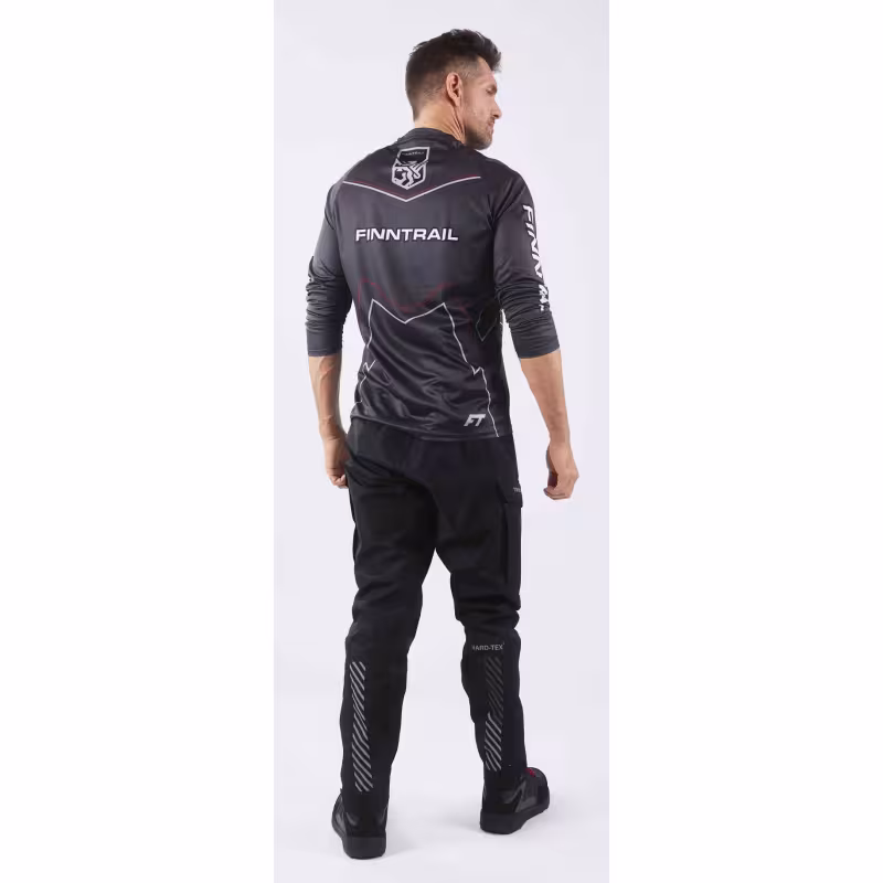 Джерси мужское Finntrail Jersey 6601 CamoArmy, полиэстер, черный, размер 44-46 (S), 165-175 см