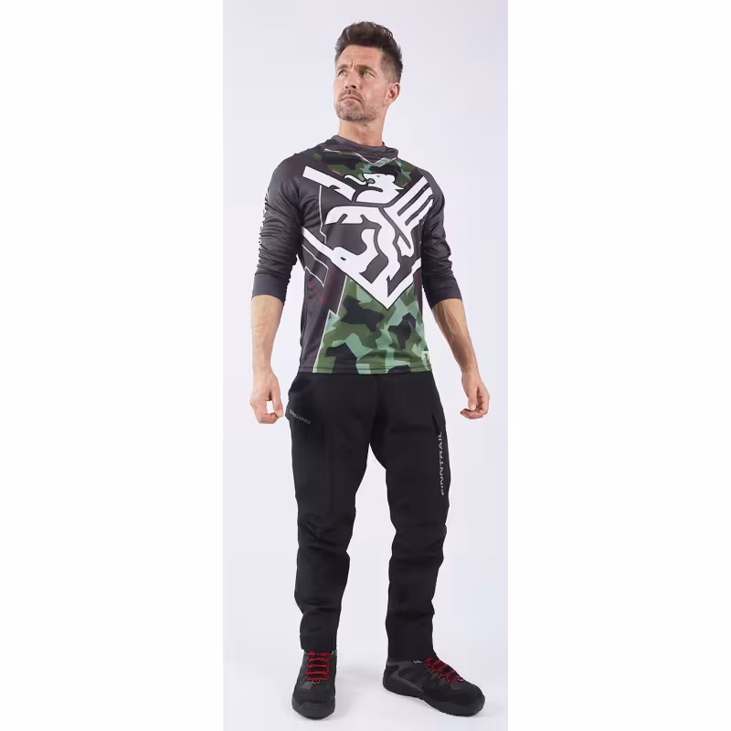 Джерси мужское Finntrail Jersey 6601 CamoArmy, полиэстер, черный, размер 58-60 (XXL), 185-195 см