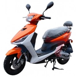 Скутер C.MOTO FS, оранжевый/белый