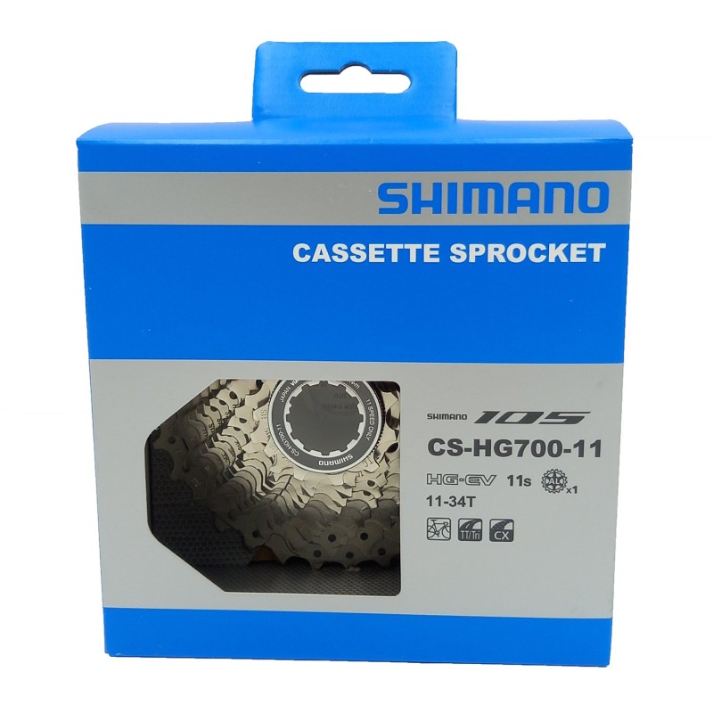 Кассета Shimano 105 R7000 CS-HG700-1, 11 скоростей, 11-34T