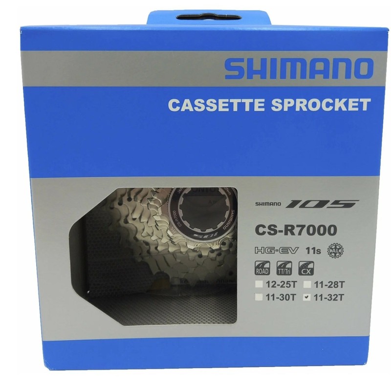 Кассета Shimano 105 CS-R7000, 11 скоростей, 11-32Т