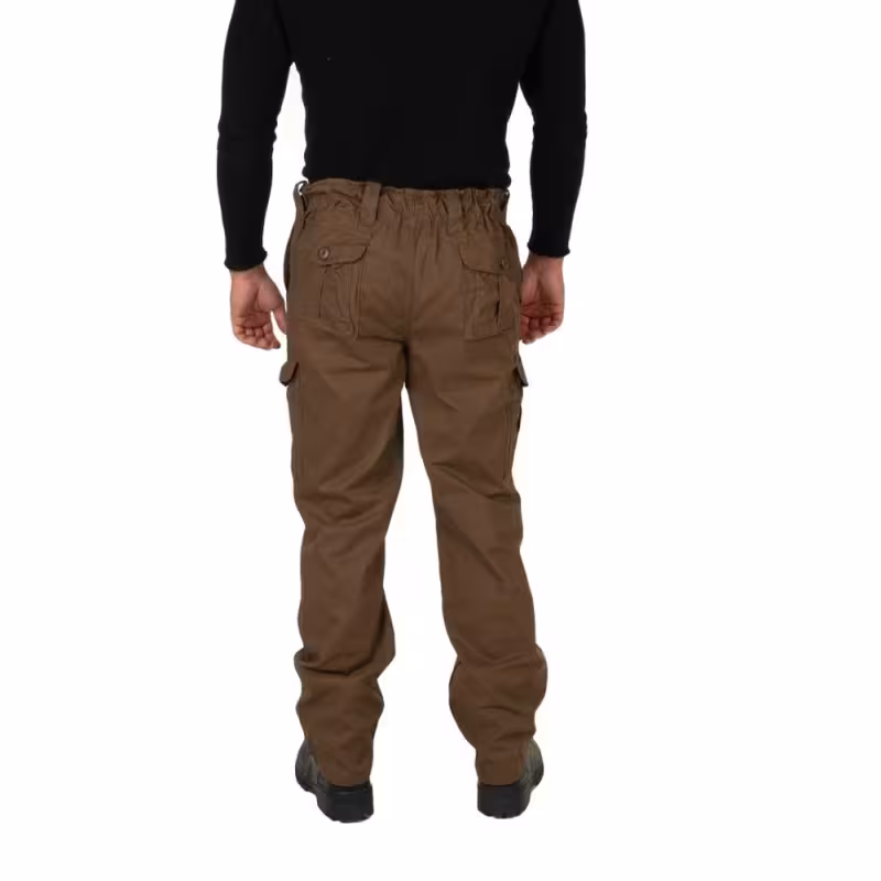 Брюки мужские Huntsman Крафт, ткань Cotton, коричневый, размер 52-54, 182-188 см