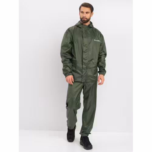 Костюм-дождевик мужской Huntsman (Восток) ВВЗ Шторм, ткань Таффета, зеленый, размер 48-50, 176 см