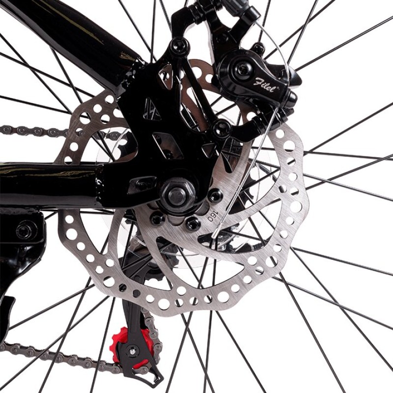 Велосипед горный Tech Team Aria 26 NN010413, рама 16", 7 скоростей, черный