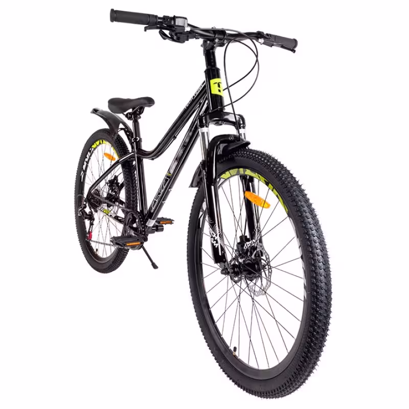 Велосипед горный Tech Team Aria 26 NN010413, рама 16", 7 скоростей, черный