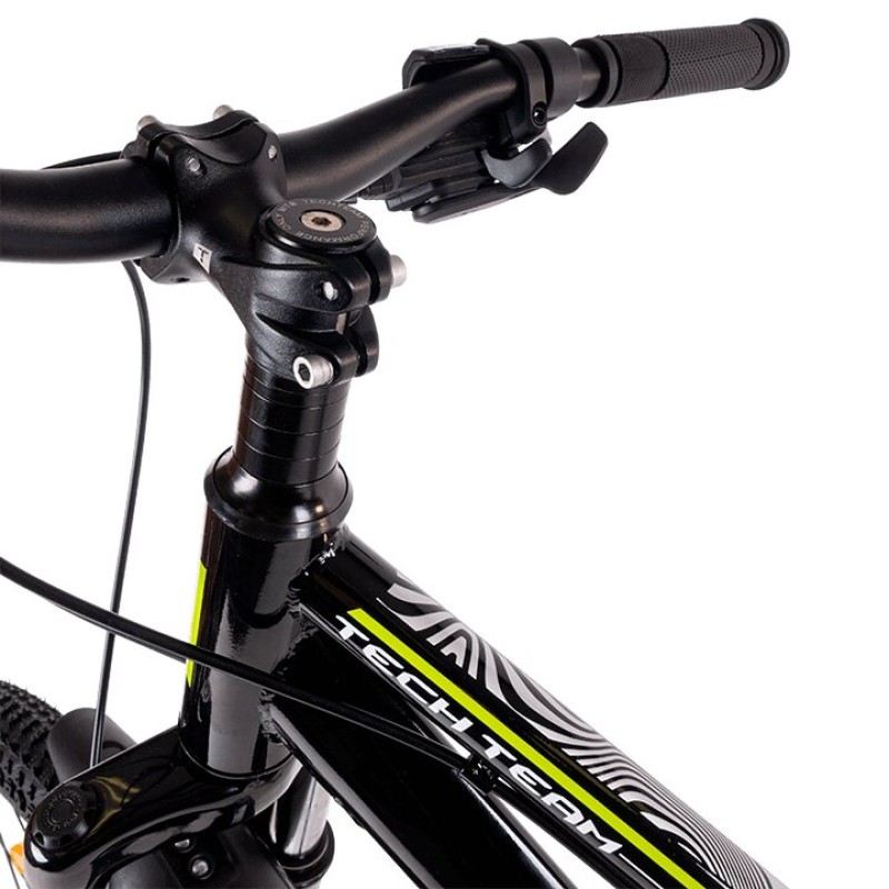 Велосипед горный Tech Team Aria 26 NN010413, рама 16", 7 скоростей, черный