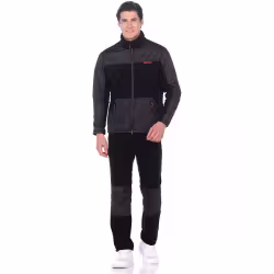 Костюм мужской Huntsman (Восток) Пикник-Люкс, флис, черный, размер 44-46, 170-176 см