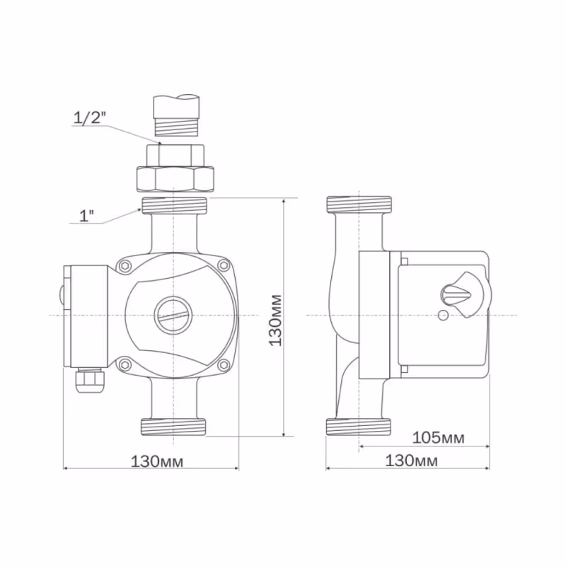 Насос циркуляционный для ГВС Aquario AC154-130HW 