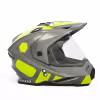 Мотошлем Hizer J6802 Gray/Lemon, серый/желтый, размер XL