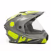 Мотошлем Hizer J6802 Gray/Lemon, серый/желтый, размер XL