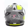 Мотошлем Hizer J6802 Gray/Lemon, серый/желтый, размер XL