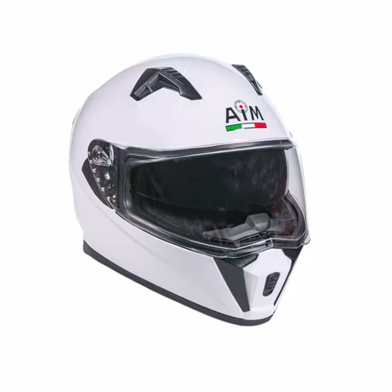 Мотошлем AiM JK320, белый глянец, размер S