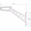 Фонарь габаритный LED Fristorm FT-146L левый