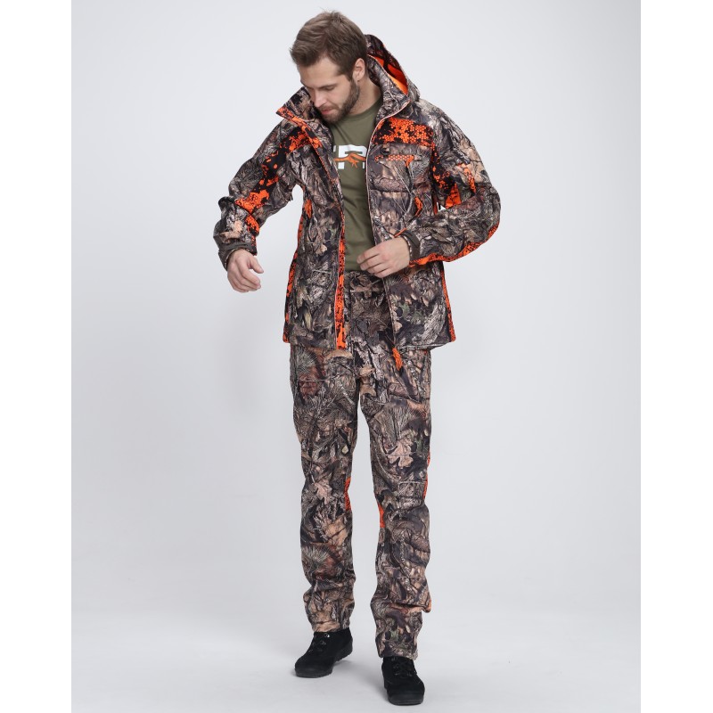 Костюм сигнальный мужской Triton Gear Chameleon PRO -5, ткань Софтшелл, принт Лес, размер 52-54 (L), 182-188 см