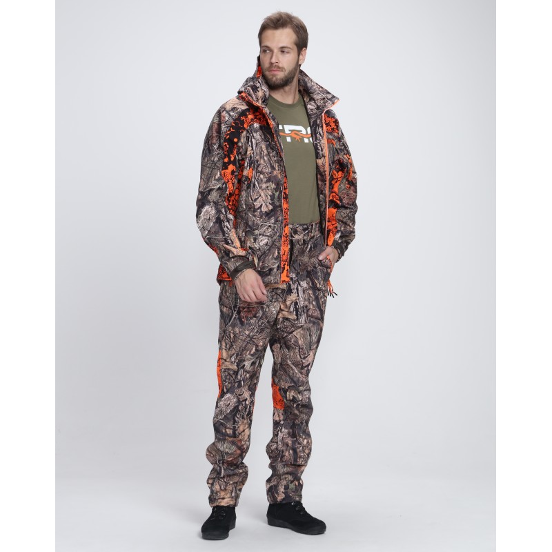 Костюм сигнальный мужской Triton Gear Chameleon PRO -5, ткань Софтшелл, принт Лес, размер 52-54 (L), 182-188 см