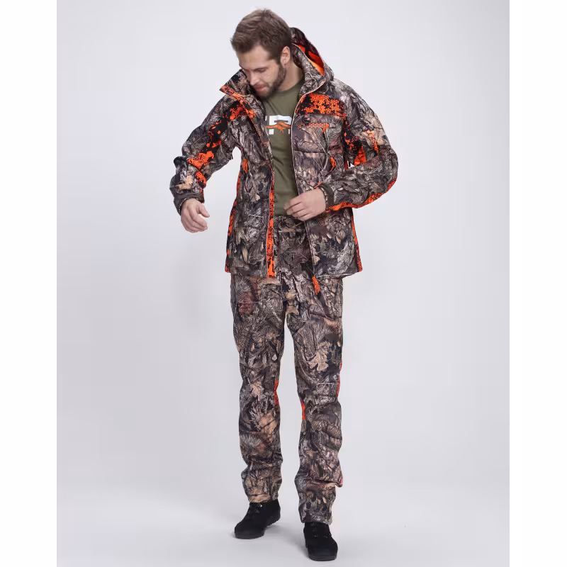 Костюм сигнальный мужской Triton Gear Chameleon PRO -5, ткань Софтшелл, принт Лес, размер 56-58 (XXL), 170-176 см