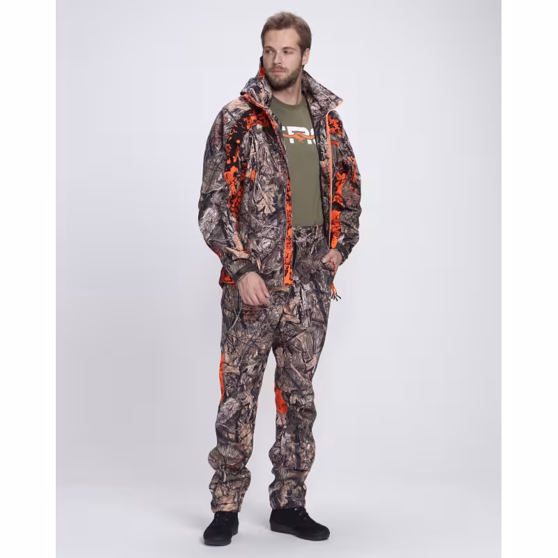 Костюм сигнальный мужской Triton Gear Chameleon PRO -5, ткань Софтшелл, принт Лес, размер 56-58 (XXL), 182-188 см
