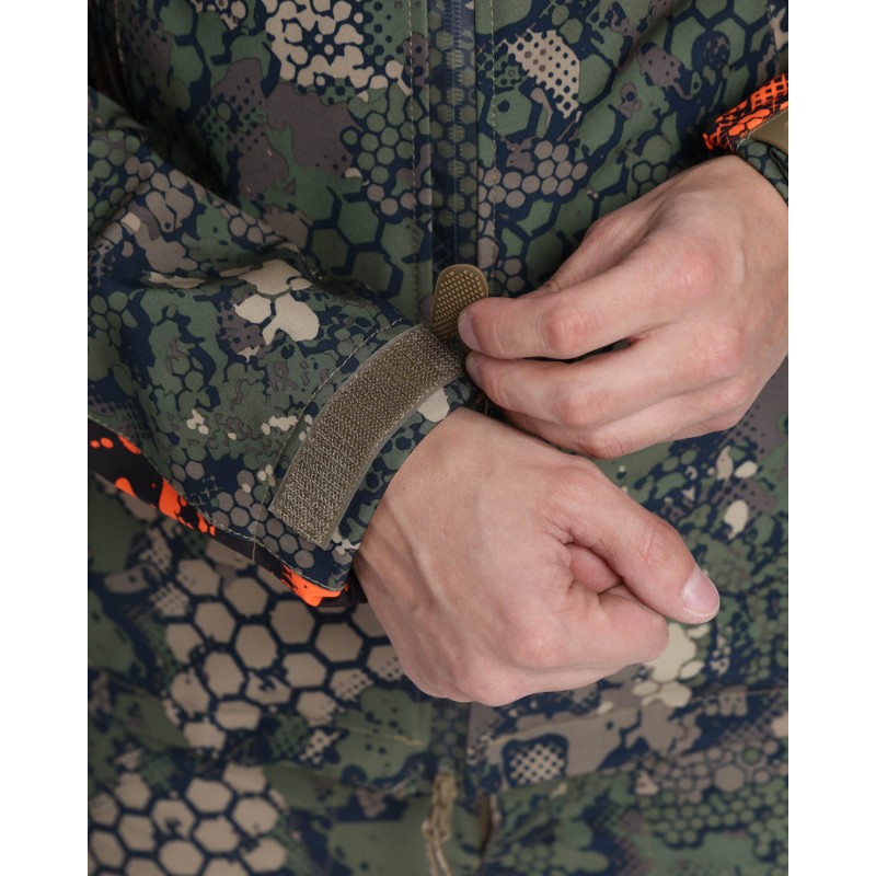 Костюм сигнальный мужской Triton Gear Chameleon PRO -5, ткань Софтшелл, зеленый камуфляж/оранжевый, размер 44-46 (S), 170-176 см