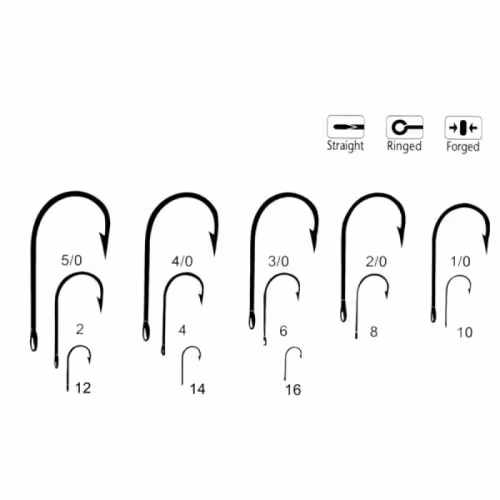 Крючки одинарные Волжанка Viking #2 SW-115-2, 10шт 