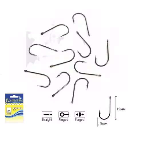 Крючки одинарные Волжанка Viking # 4, SW-115-4, 10шт