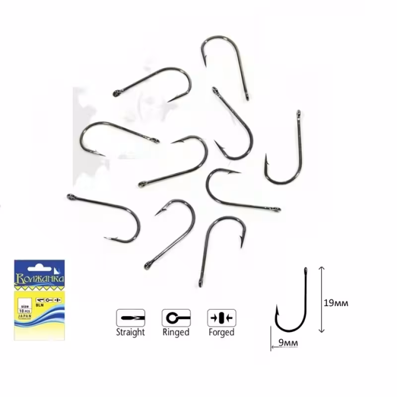 Крючки одинарные Волжанка Viking # 4, SW-115-4, 10шт