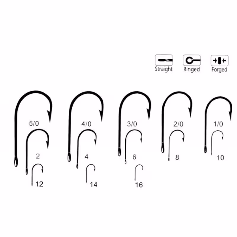 Крючки одинарные Волжанка Viking #8 SW-115-8 , 10шт