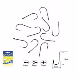 Крючки одинарные Волжанка Viking #8 SW-115-8 , 10шт