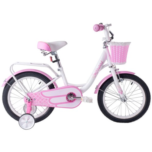Велосипед 18 Tech Team Firebird NN010217, размер 18", 1 скорость, белый/розовый