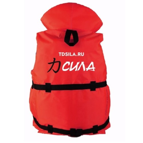 Жилет спасательный детский с подголовником Gaoksa Сила, до 50 кг, красный, ГОСТ Р58108-2019, подходит для ГИМС