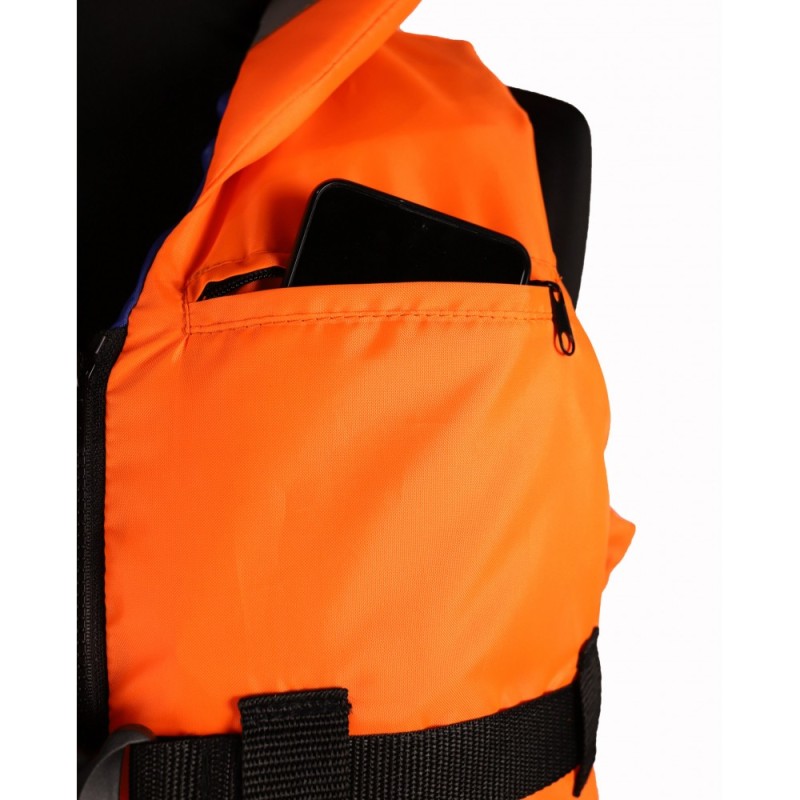 Жилет спасательный с подголовником Gaoksa Сила, до 90 кг, красный, ГОСТ Р58108-2019, подходит для ГИМС