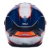 Мотошлем GSB G-361 White/Blue/Orange, белый/синий/оранжевый, размер M