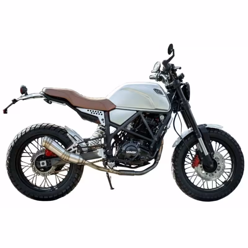 Мотоцикл дорожный Minsk SCR 250, серебристый
