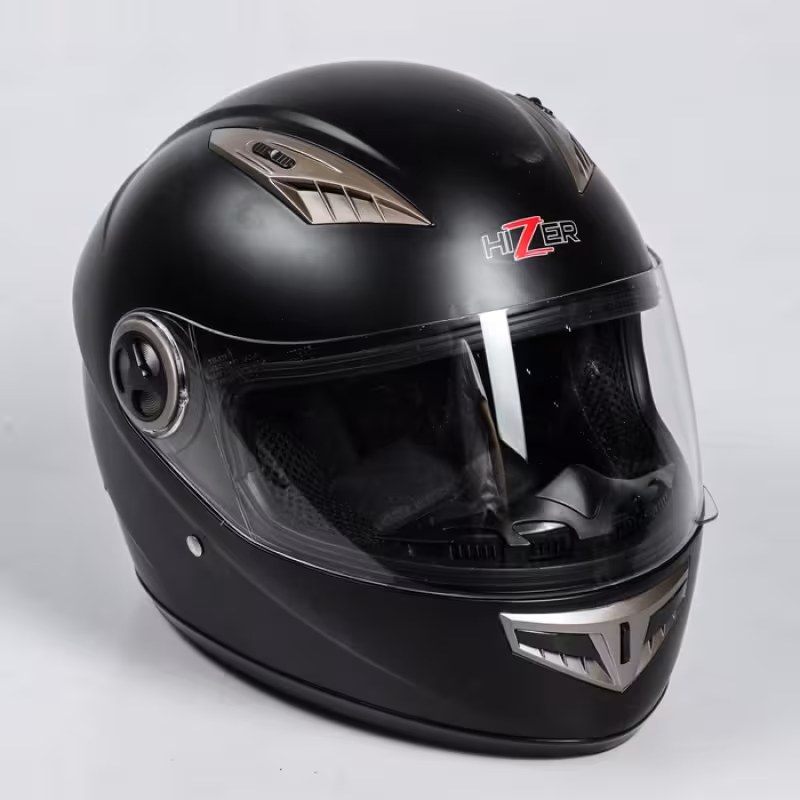 Мотошлем Hizer 527, матовый черный, размер S