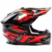 Мотошлем GTX 633, черный/красный, размер S