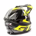 Мотошлем GTX 633, черный/желтый/серый, размер L