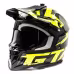 Мотошлем GTX 633, черный/желтый/серый, размер L