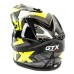 Мотошлем GTX 633, черный/желтый/серый, размер S
