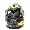 Мотошлем GTX 633, черный/желтый/серый, размер S
