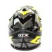 Мотошлем GTX 633, черный/желтый/серый, размер S