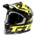Мотошлем GTX 633, черный/желтый/серый, размер S