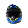 Мотошлем Hizer 915 havy/neon/yellow/blue, синий/желтый, размер L