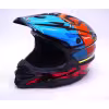 Мотошлем Hizer J6803 black/blue, черный/синий, размер L