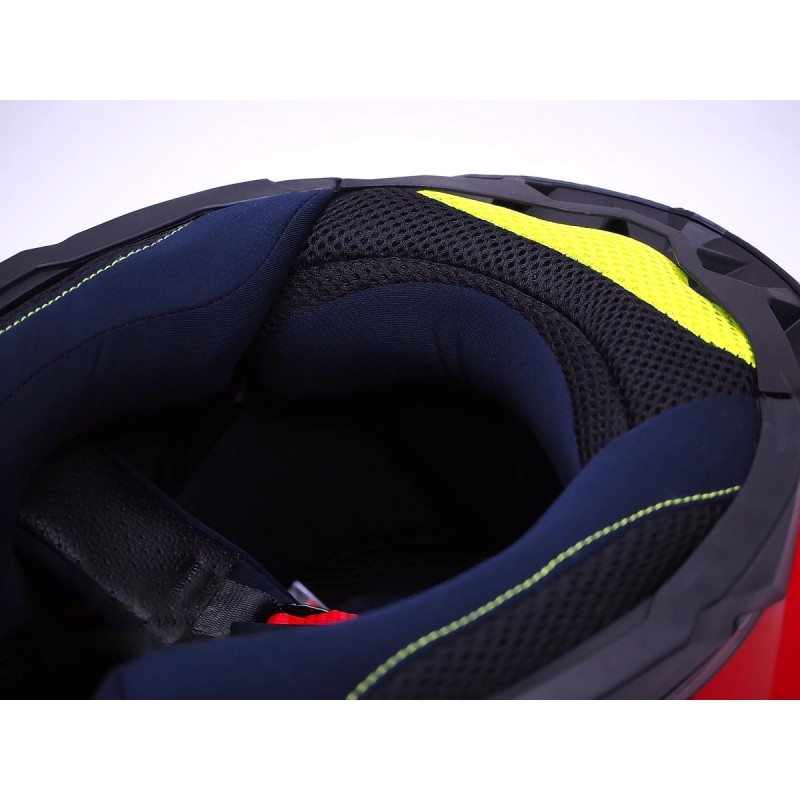 Мотошлем Hizer J6803 black/blue, черный/синий, размер L