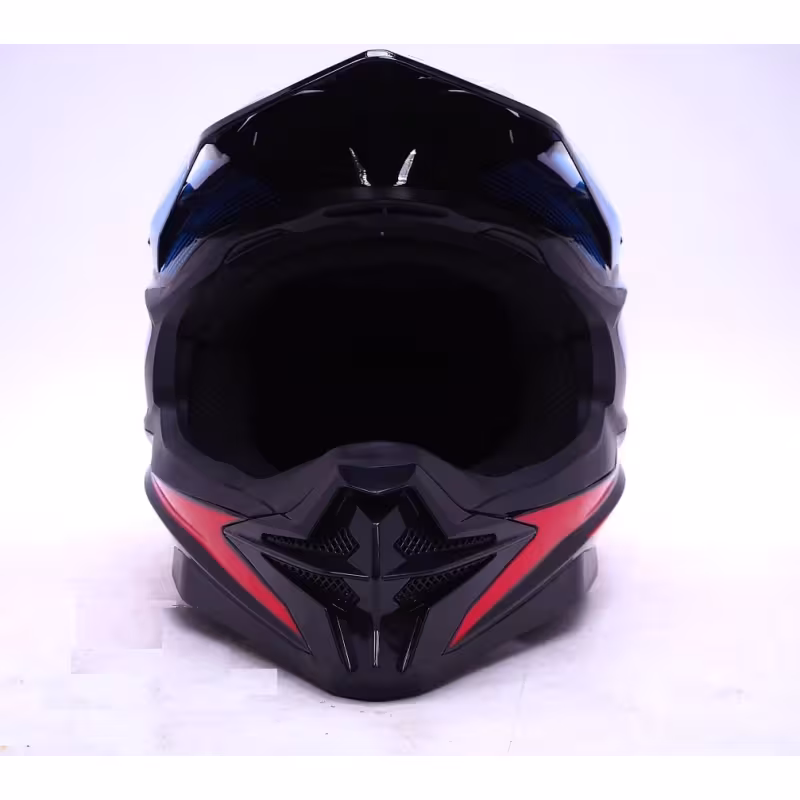 Мотошлем Hizer J6803 black/blue, черный/синий, размер S